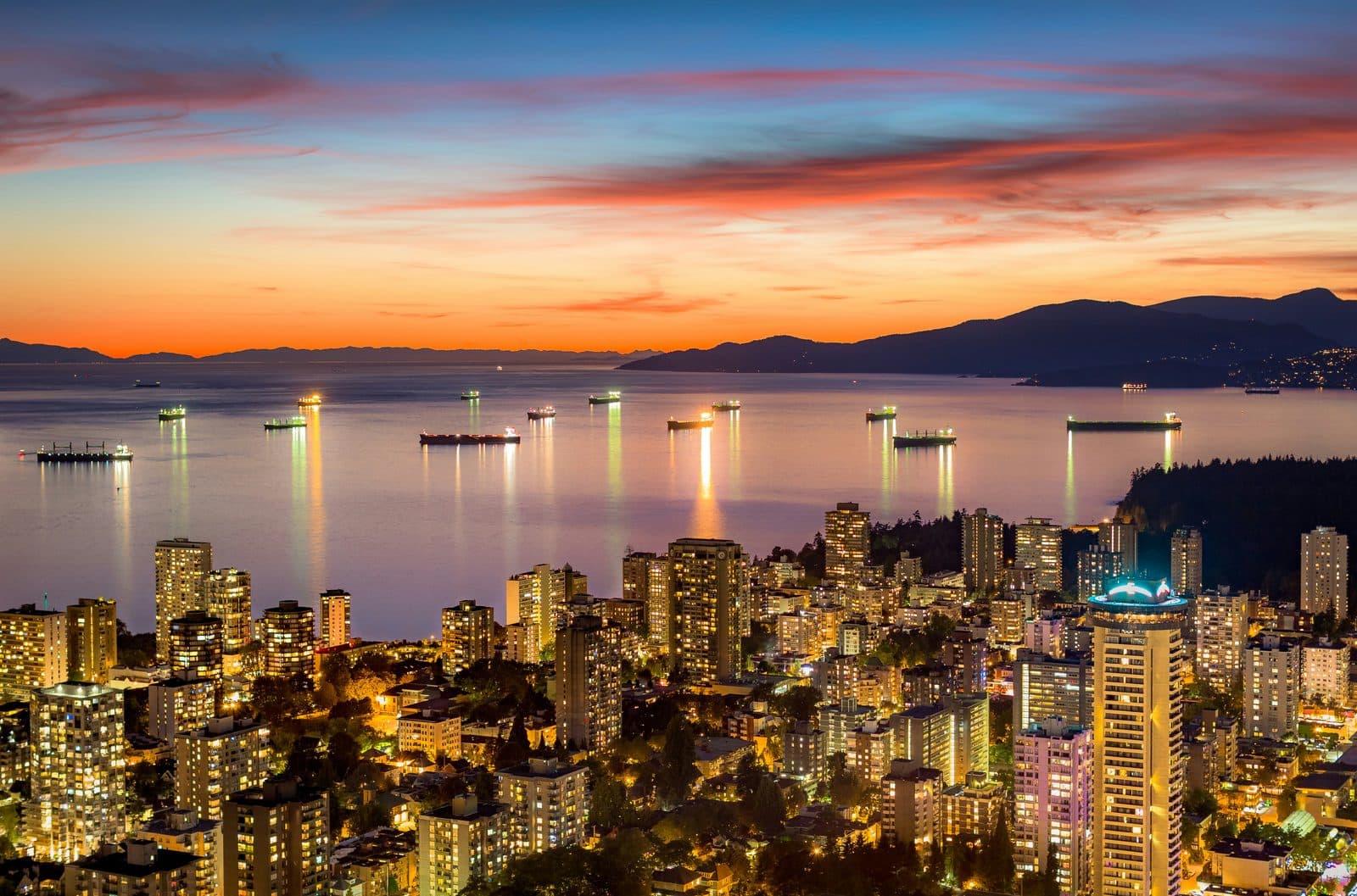 English Bay sunset, Vancouver